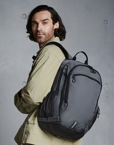 Quadra Endeavour Backpack, Graphite Grey, One Size bedrucken, Art.-Nr. 052301310