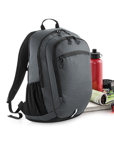 Quadra Endeavour Backpack, Graphite Grey, One Size bedrucken, Art.-Nr. 052301310