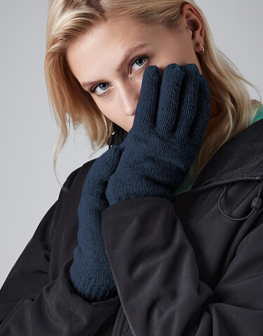 Beechfield Classic Thinsulate™ Gloves, Black, L/XL bedrucken, Art.-Nr. 061691012