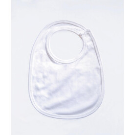 BabyBugz Single Layer Bib, White, One Size bedrucken, Art.-Nr. 069470000