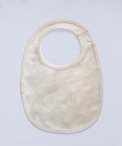 BabyBugz Single Layer Bib, Organic Natural, One Size bedrucken, Art.-Nr. 069470080