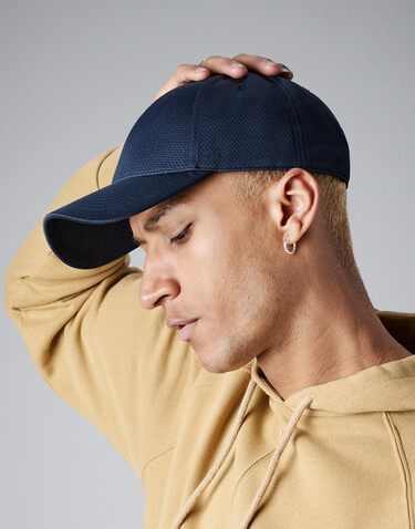 Beechfield Air Mesh 6 Panel Cap, Light Grey, One Size bedrucken, Art.-Nr. 074691380