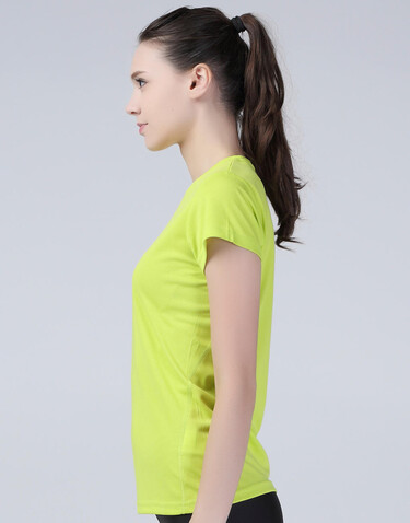 Result Ladies` Performance T-Shirt, Lime Green, XL (16) bedrucken, Art.-Nr. 076335216