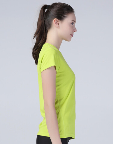 Result Ladies` Performance T-Shirt, Lime Green, XL (16) bedrucken, Art.-Nr. 076335216