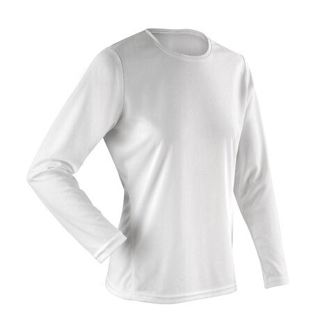 Result Ladies` Performance T-Shirt LS, White, XS (8) bedrucken, Art.-Nr. 079330002