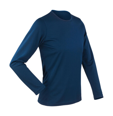 Result Ladies` Performance T-Shirt LS, Navy, M (12) bedrucken, Art.-Nr. 079332004
