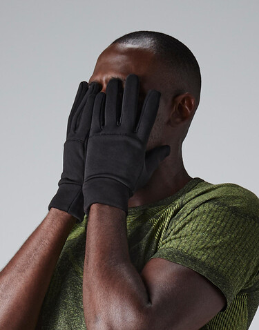 Beechfield Softshell Sports Tech Gloves, Fluorescent Yellow, L/XL bedrucken, Art.-Nr. 089696052