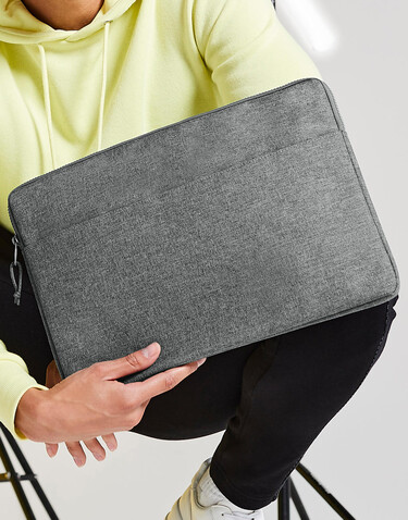 Bag Base Essential 15 Laptop Case, Grey Marl, One Size bedrucken, Art.-Nr. 099291280