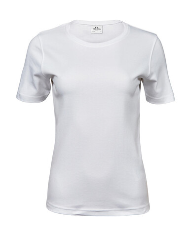 Tee Jays Ladies` Interlock T-Shirt, White, XL bedrucken, Art.-Nr. 101540006