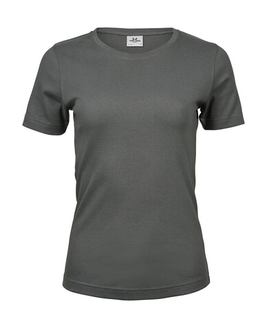 Tee Jays Ladies` Interlock T-Shirt, Powder Grey, 3XL bedrucken, Art.-Nr. 101541148