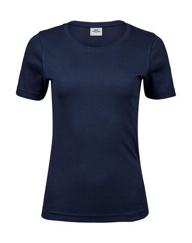 Tee Jays Ladies` Interlock T-Shirt, Navy, M bedrucken, Art.-Nr. 101542004