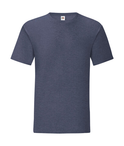 Fruit of the Loom Iconic 150 T, Heather Navy, M bedrucken, Art.-Nr. 111012042