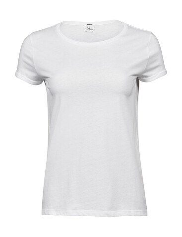 Tee Jays Ladies` Roll-Up Tee, White, XL bedrucken, Art.-Nr. 113540006