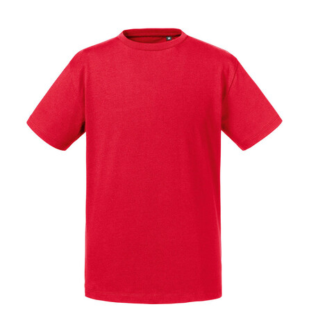 Russell Europe Kids` Pure Organic Tee, Classic Red, M (116/5-6) bedrucken, Art.-Nr. 121004014