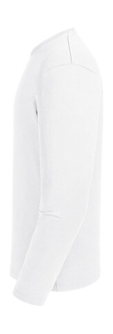 Russell Europe Men`s Pure Organic L/S Tee, White, XS bedrucken, Art.-Nr. 122000002