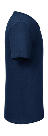 Russell Europe Men`s Pure Organic V-Neck Tee, French Navy, XS bedrucken, Art.-Nr. 123002012