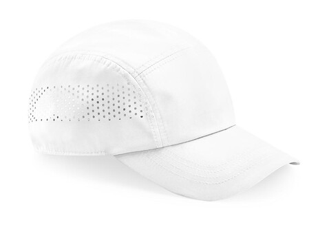 Beechfield Technical Running Cap, White, One Size bedrucken, Art.-Nr. 125690000