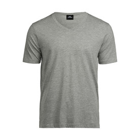 Tee Jays Luxury V-Neck Tee, Heather Grey, L bedrucken, Art.-Nr. 129541235
