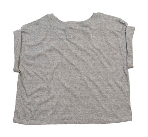 Mantis Women`s Organic Crop T, Heather Grey Melange, S bedrucken, Art.-Nr. 163481263