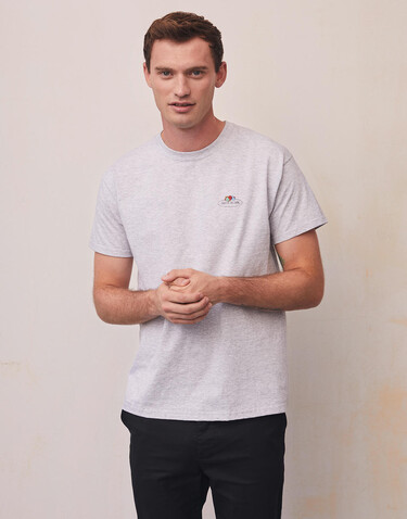 Fruit of the Loom Vintage T Small Logo Print, Deep Navy, S bedrucken, Art.-Nr. 167012023