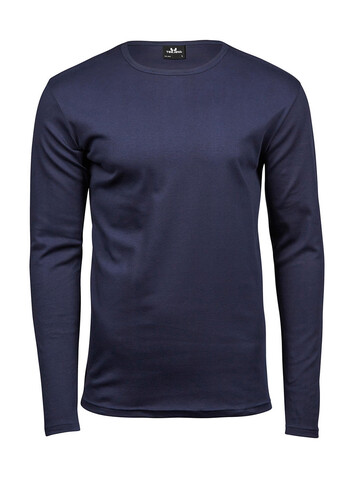 Tee Jays Men`s LS Interlock T-Shirt, Navy, L bedrucken, Art.-Nr. 174542005