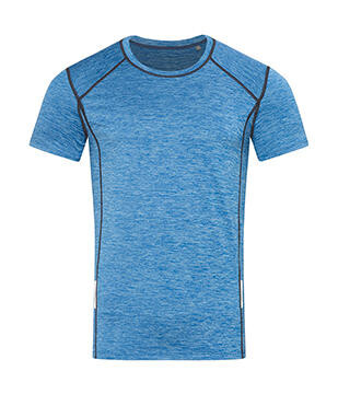 Stedman Recycled Sports-T Reflect Men, Blue Heather, L bedrucken, Art.-Nr. 176053225