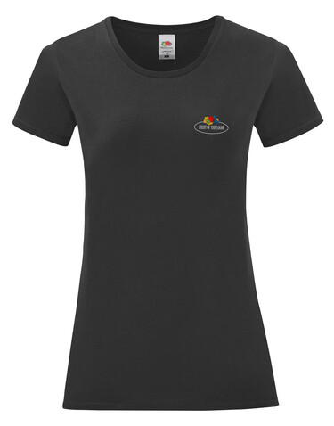 Fruit of the Loom Ladies Vintage T Small Logo Print, White, S bedrucken, Art.-Nr. 179010003