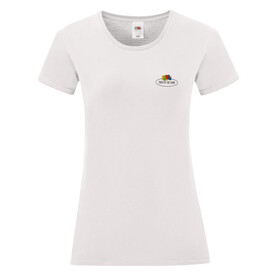 Fruit of the Loom Ladies Vintage T Small Logo Print, White, XS bedrucken, Art.-Nr. 179010002