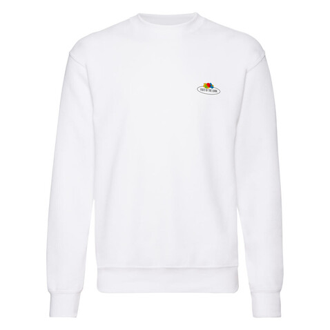 Fruit of the Loom Vintage Sweat Set In Small Logo Print, White, S bedrucken, Art.-Nr. 209010003