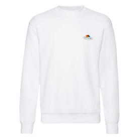 Fruit of the Loom Vintage Sweat Set In Small Logo Print, White, S bedrucken, Art.-Nr. 209010003