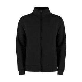 Kustom Kit Regular Fit Zipped Sweatshirt, Black, XS bedrucken, Art.-Nr. 209111012