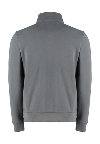 Kustom Kit Regular Fit Zipped Sweatshirt, Dark Grey Marl, L bedrucken, Art.-Nr. 209111175
