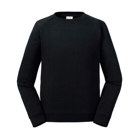 Russell Europe Kids` Authentic Raglan Sweat, Black, L (128/7-8) bedrucken, Art.-Nr. 214001015