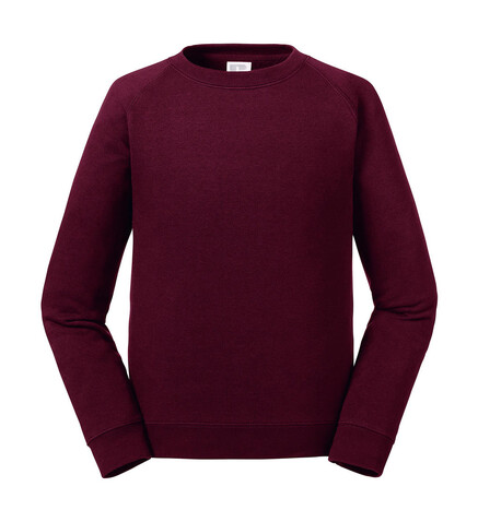 Russell Europe Kids` Authentic Raglan Sweat, Burgundy, M (116/5-6) bedrucken, Art.-Nr. 214004484