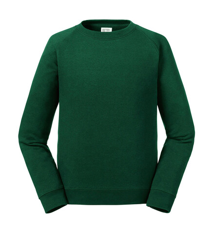 Russell Europe Kids` Authentic Raglan Sweat, Bottle Green, M (116/5-6) bedrucken, Art.-Nr. 214005404