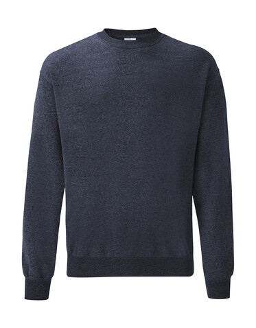 Fruit of the Loom Classic Set In Sweat, Heather Navy, M bedrucken, Art.-Nr. 216012044