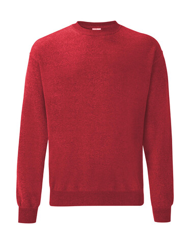 Fruit of the Loom Classic Set In Sweat, Heather Red, 2XL bedrucken, Art.-Nr. 216014047