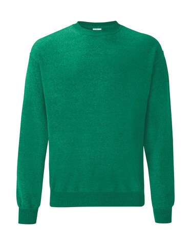 Fruit of the Loom Classic Set In Sweat, Heather Green, 2XL bedrucken, Art.-Nr. 216015157