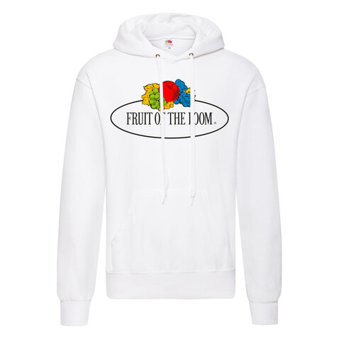 Fruit of the Loom Vintage Hooded Sweat Classic Large Logo Print, White, S bedrucken, Art.-Nr. 219010003