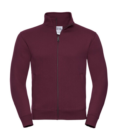Russell Europe Men`s Authentic Sweat Jacket, Burgundy, M bedrucken, Art.-Nr. 220004484