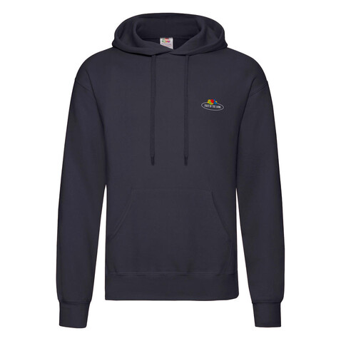 Fruit of the Loom Vintage Hooded Sweat Classic Small Logo Print, Deep Navy, M bedrucken, Art.-Nr. 220012024