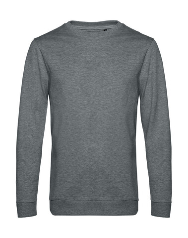 B &amp; C #Set In French Terry, Heather Mid Grey, M bedrucken, Art.-Nr. 224421212