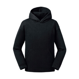 Russell Europe Kids` Authentic Hooded Sweat, Black, S (104/3-4) bedrucken, Art.-Nr. 239001013