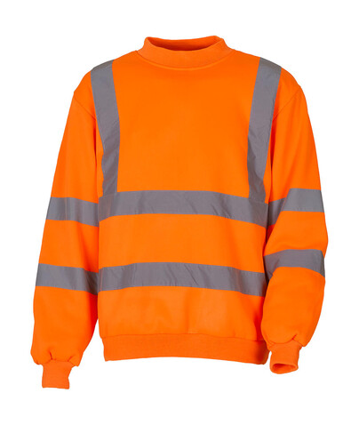 Yoko Fluo Sweatshirt, Fluo Orange, S bedrucken, Art.-Nr. 277774051