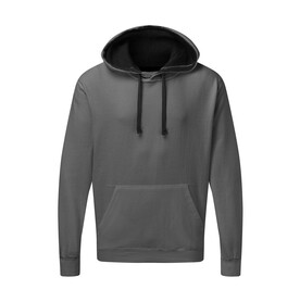 SG Contrast Hooded Sweatshirt Men, Grey/Black, 5XL bedrucken, Art.-Nr. 281521480 SG Contrast Hooded Sweatshirt Men, Grey/Black, 5XL bedrucken, Art.-Nr. 281521480