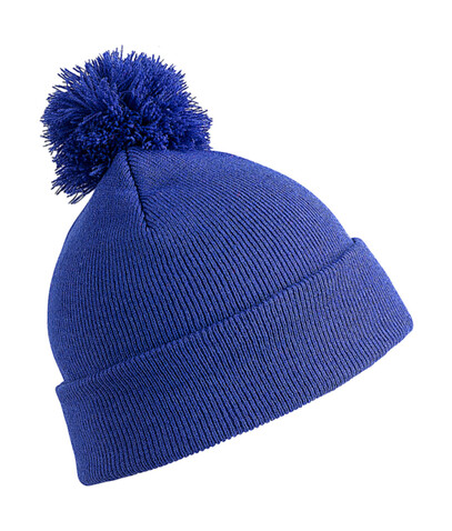 Result Pom Pom Beanie, Royal, One Size bedrucken, Art.-Nr. 300333000