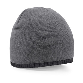 Beechfield Two-Tone Beanie Knitted Hat, Graphite Grey/Black, One Size bedrucken, Art.-Nr. 307691600 Beechfield Two-Tone Beanie Knitted Hat, Graphite Grey/Black, One Size bedrucken, Art.-Nr. 307691600