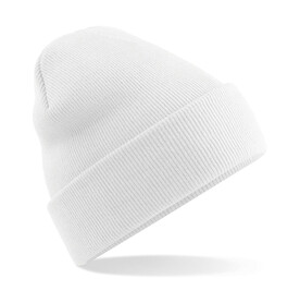 Beechfield Original Cuffed Beanie, White, One Size bedrucken, Art.-Nr. 308690000