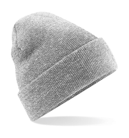 Beechfield Original Cuffed Beanie, Heather Grey, One Size bedrucken, Art.-Nr. 308691230