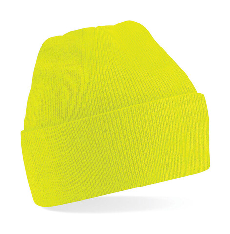 Beechfield Junior Original Cuffed Beanie, Fluorescent Yellow, One Size bedrucken, Art.-Nr. 309696050